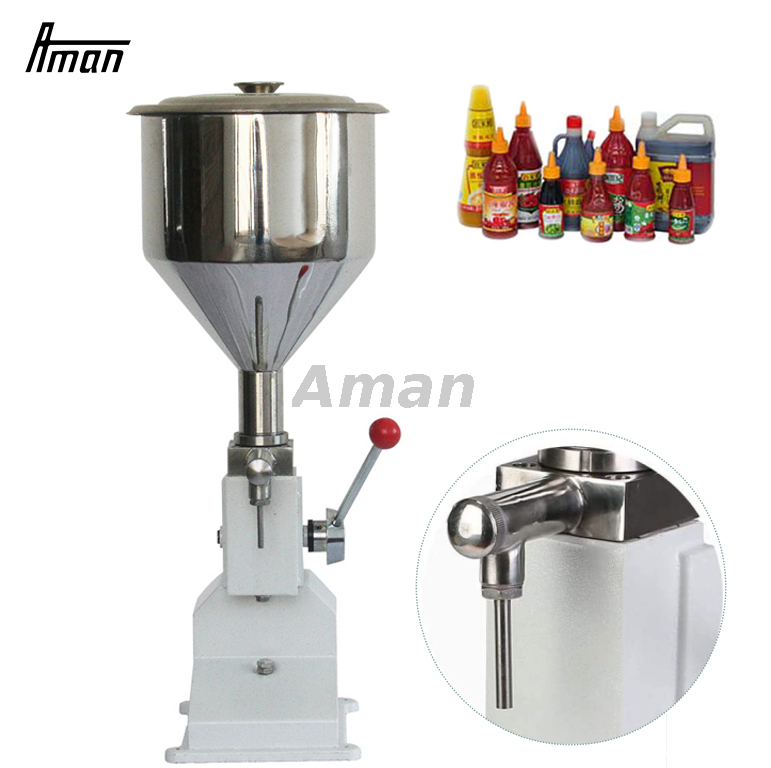 Máquina de llenado manual de crema de pasta líquida